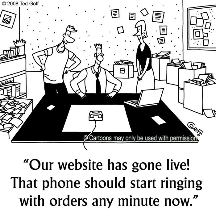 Cartoon about computer