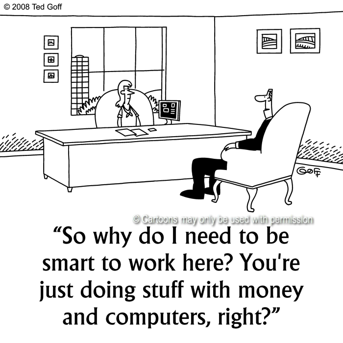 Cartoon about computer