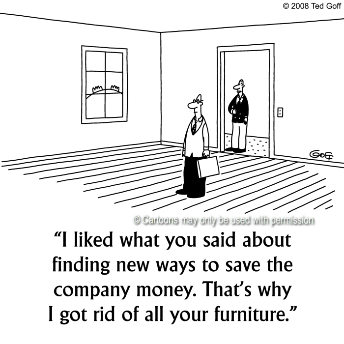 Cartoon about management