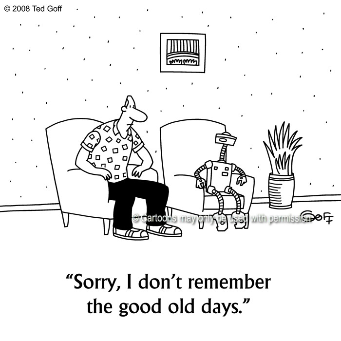 Cartoon about computer