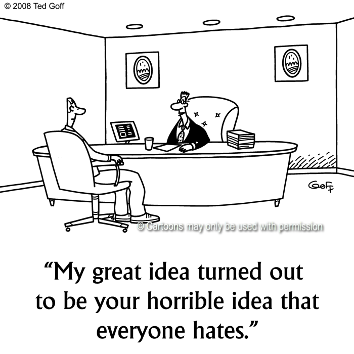 Cartoon about management