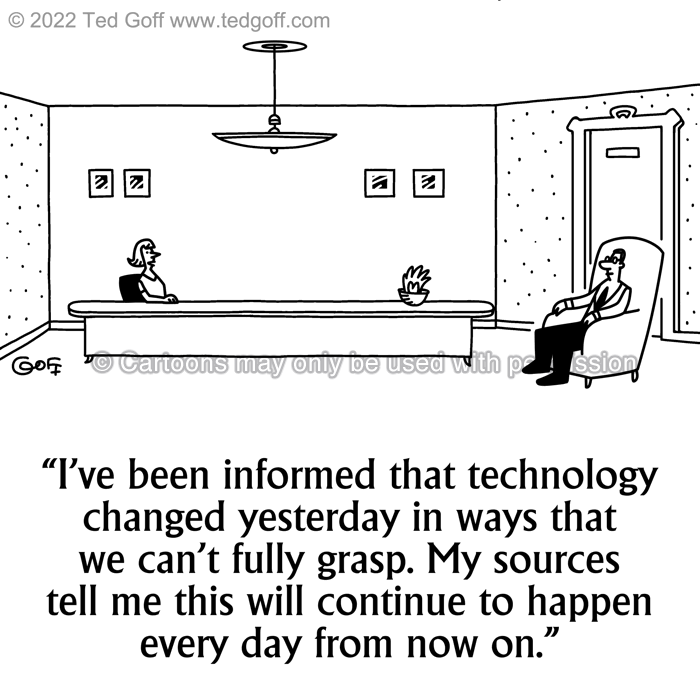 Cartoon about computer