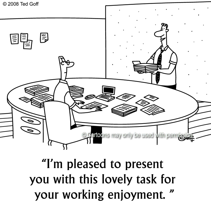 Cartoon about office
