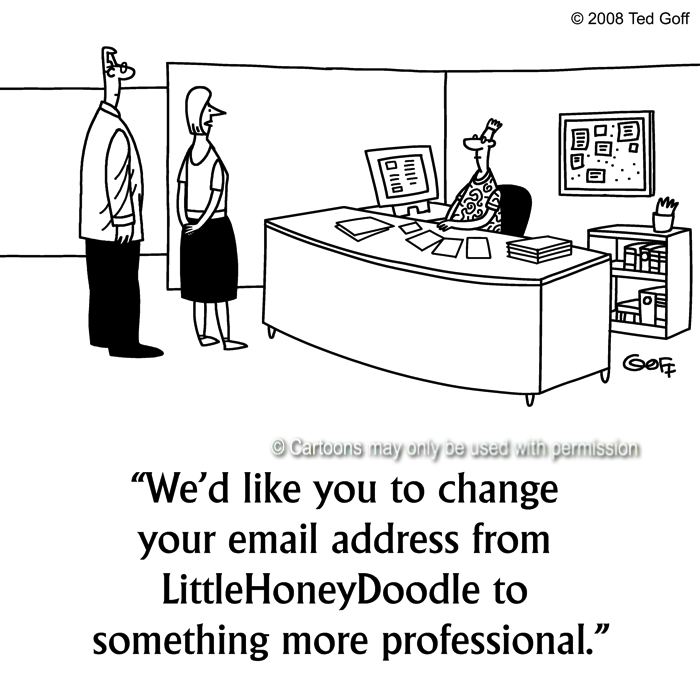 Cartoon about computer