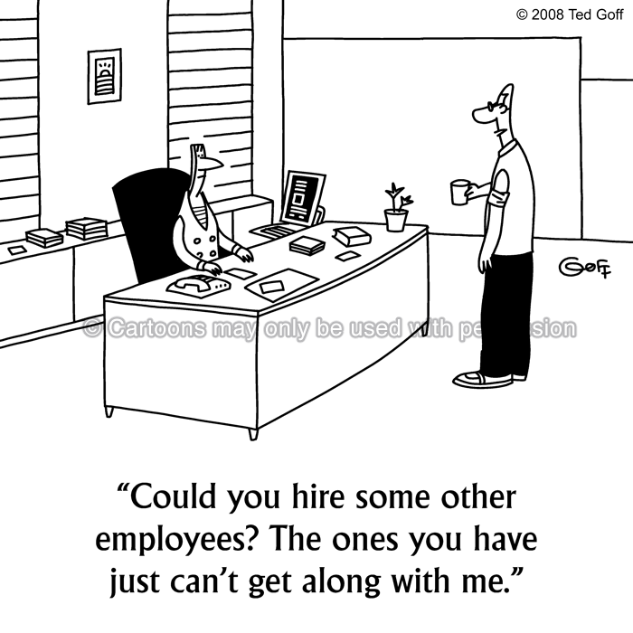 Cartoon about management