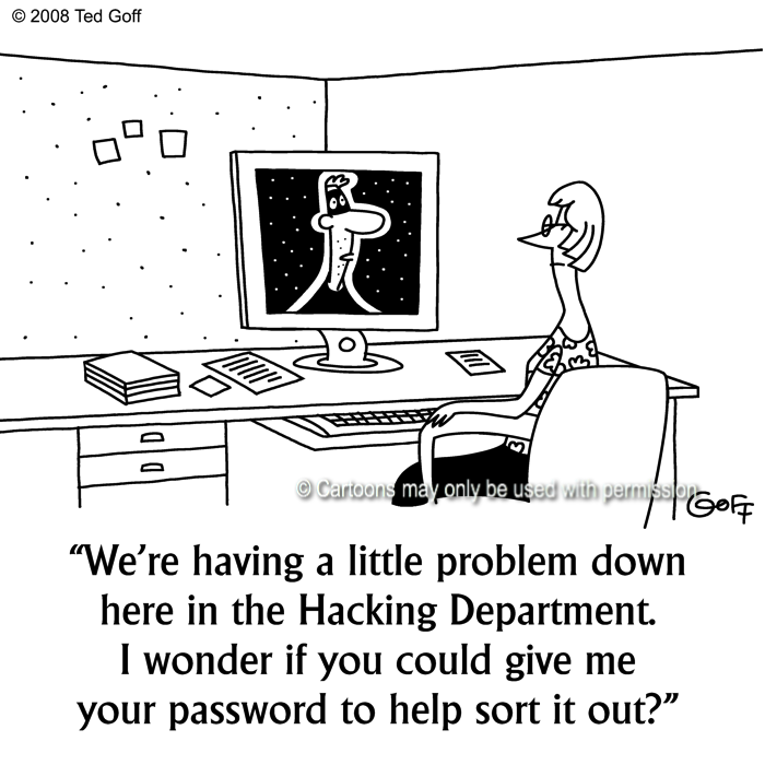 Cartoon about computer