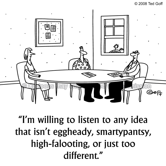 Cartoon about management
