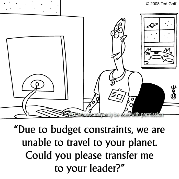 Cartoon about telephone