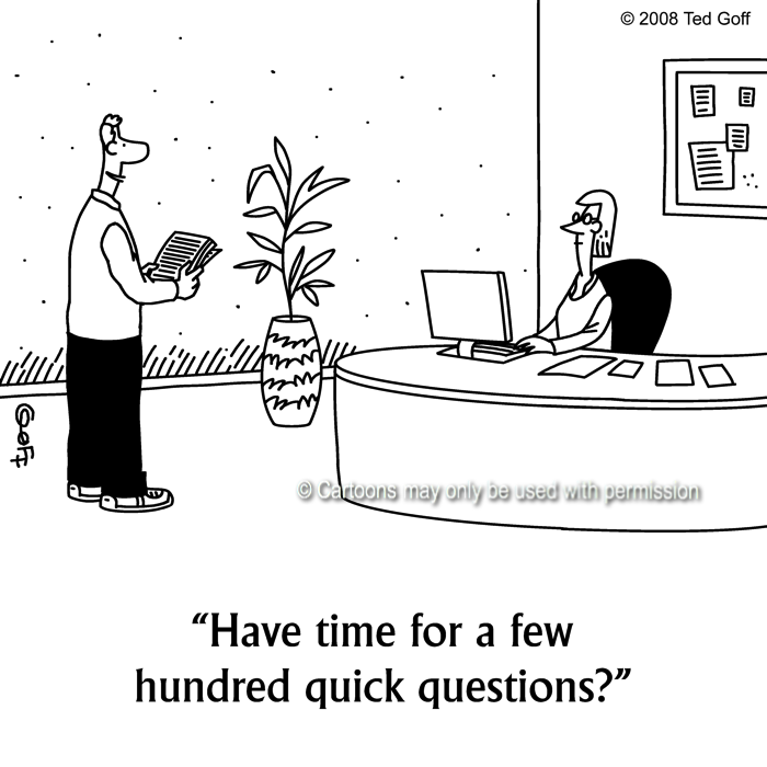Cartoon about office