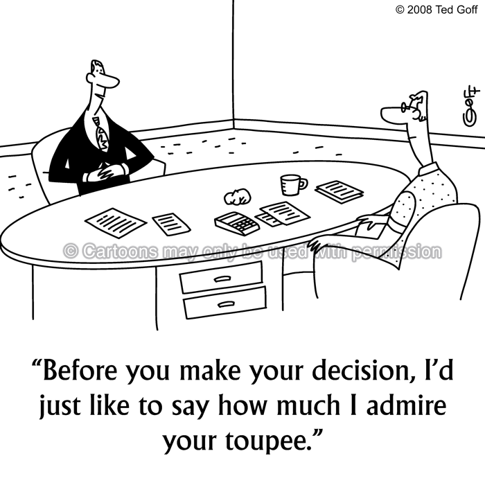 Cartoon about sales