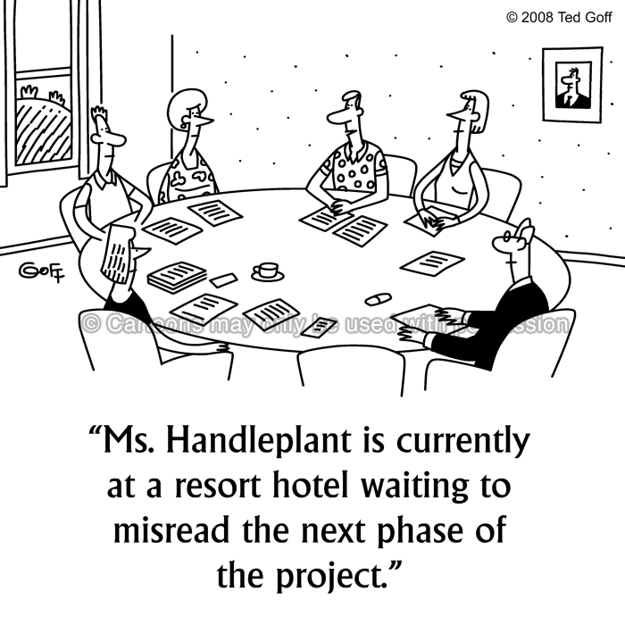 Cartoon about management