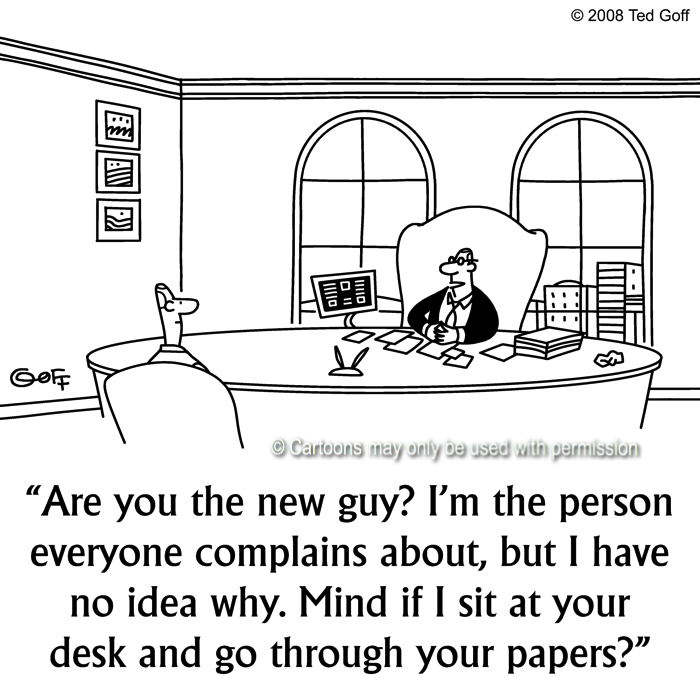 Cartoon about office