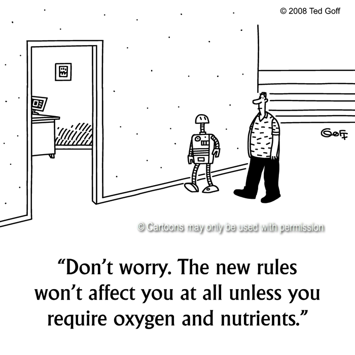 Cartoon about computer