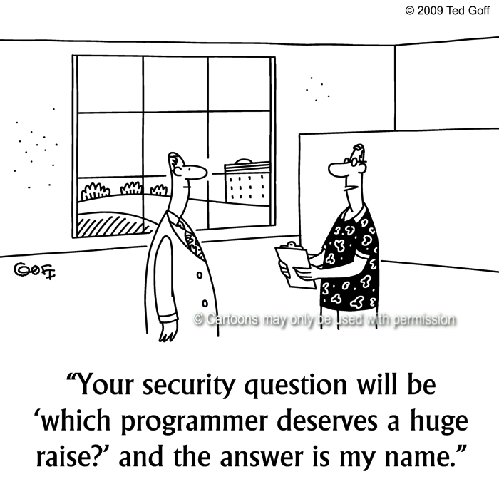 Cartoon about computer
