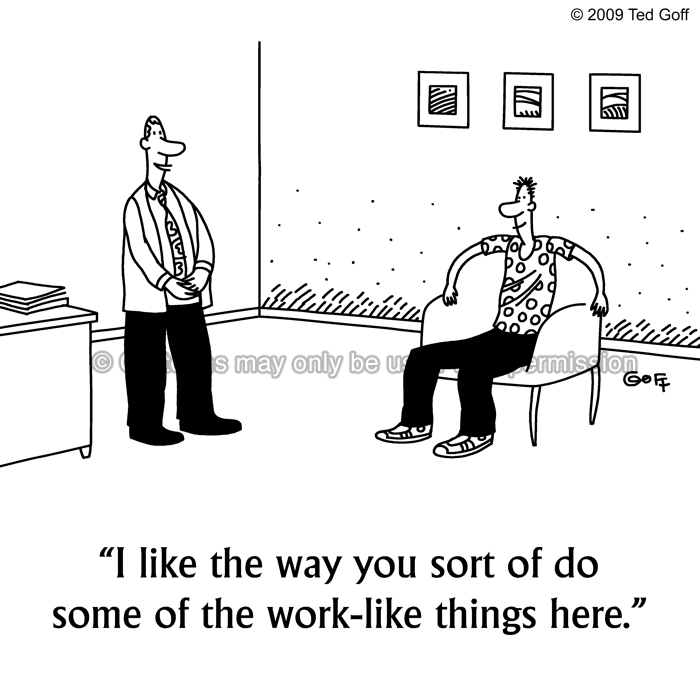 Cartoon about management