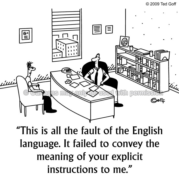 Cartoon about office