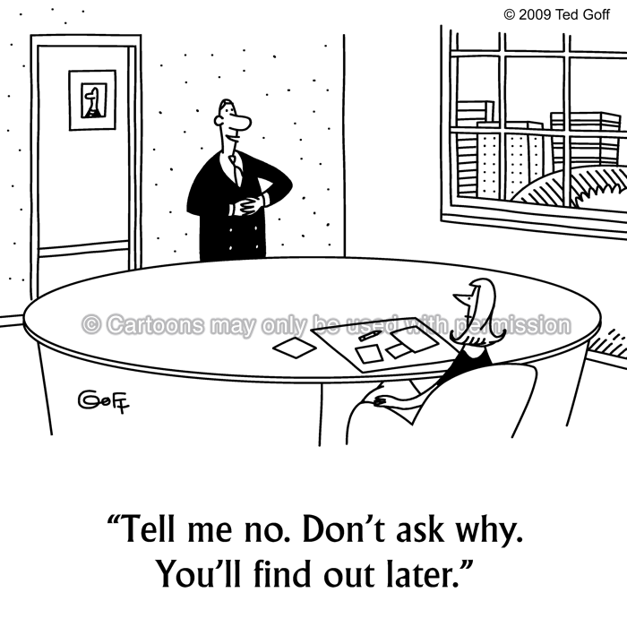 Cartoon about office