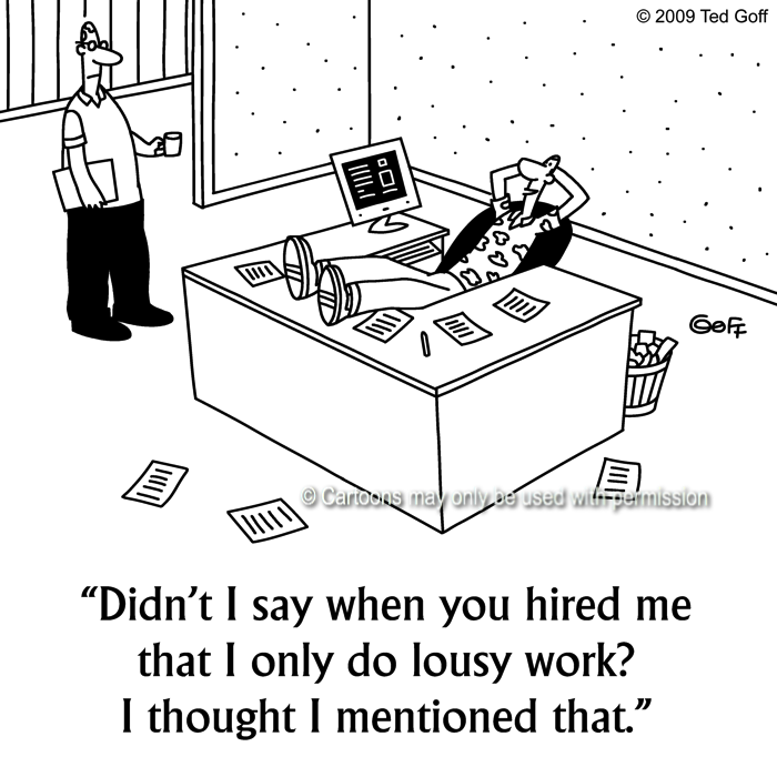 Cartoon about office