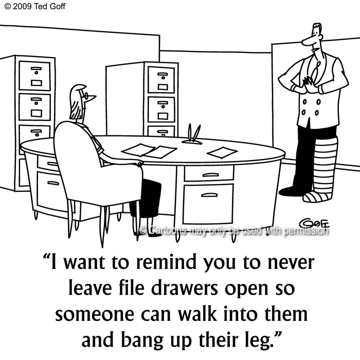 Cartoon about safety