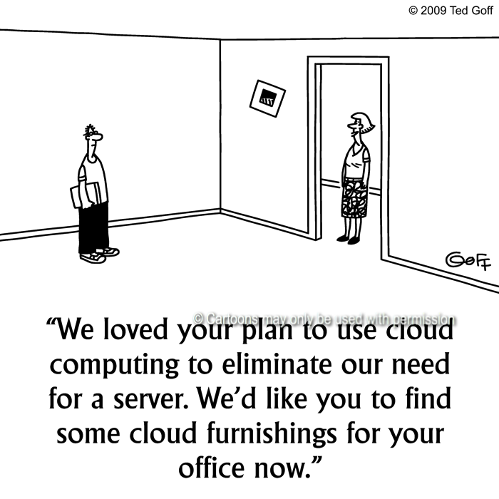 Cartoon about computer