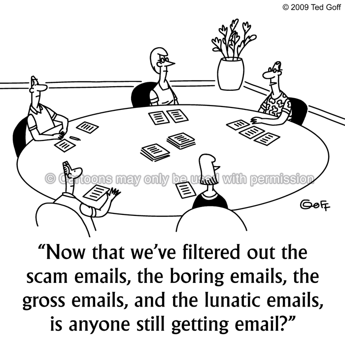 Cartoon about computer