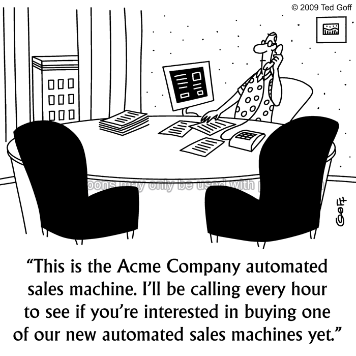 Cartoon about telephone