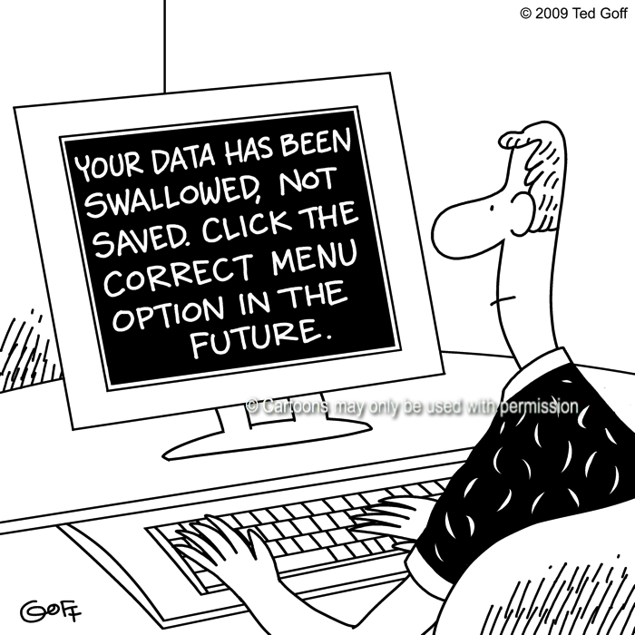 Cartoon about computer