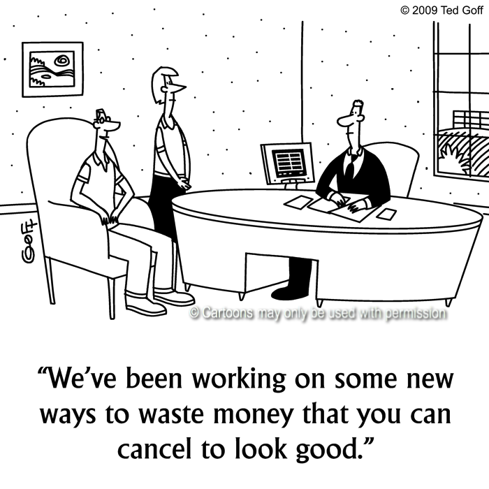 Cartoon about management