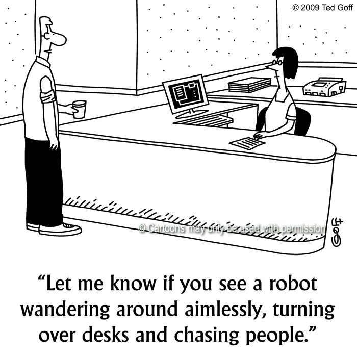 Cartoon about computer