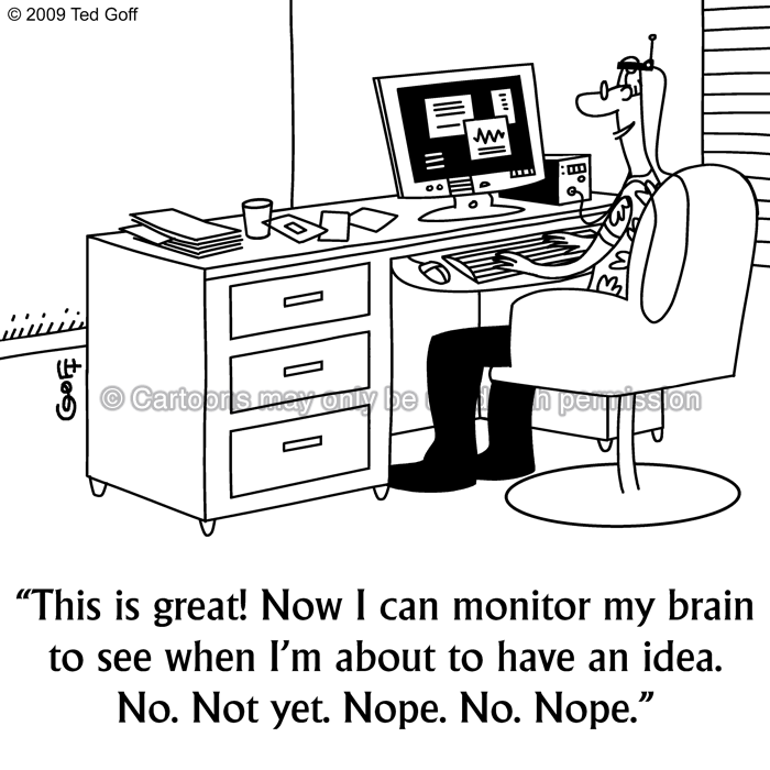 Cartoon about computer