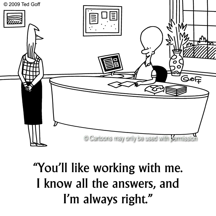 Cartoon about management