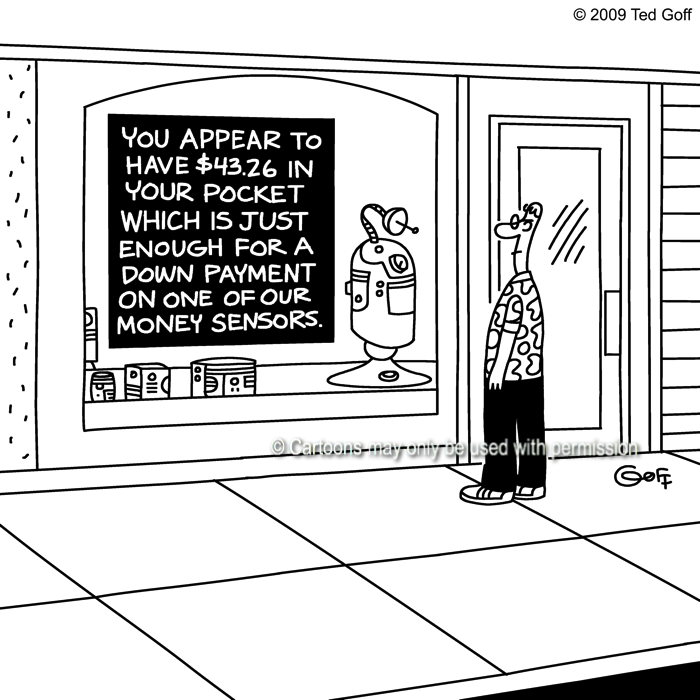 Cartoon about retail