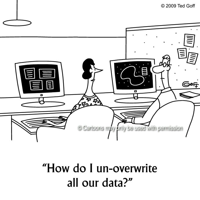 Cartoon about computer