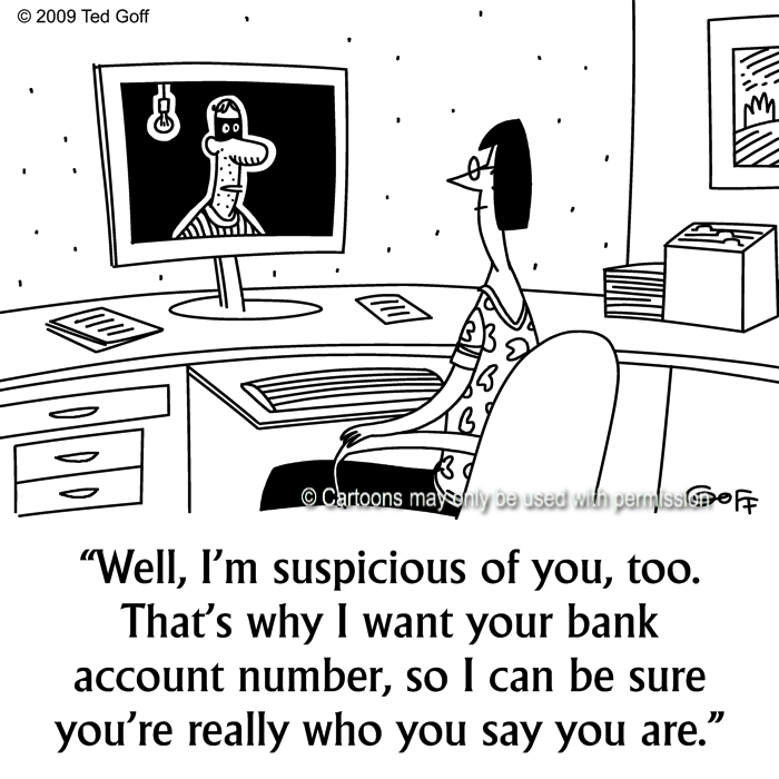 Cartoon about computer