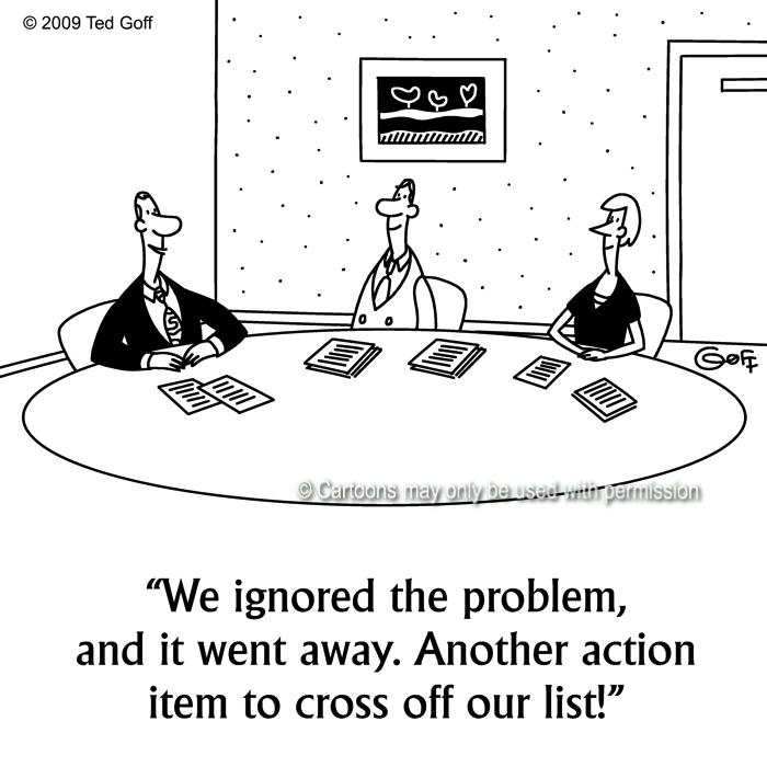 Cartoon about management