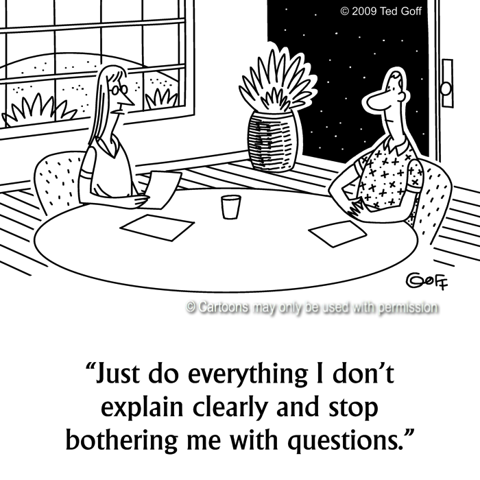 Cartoon about management