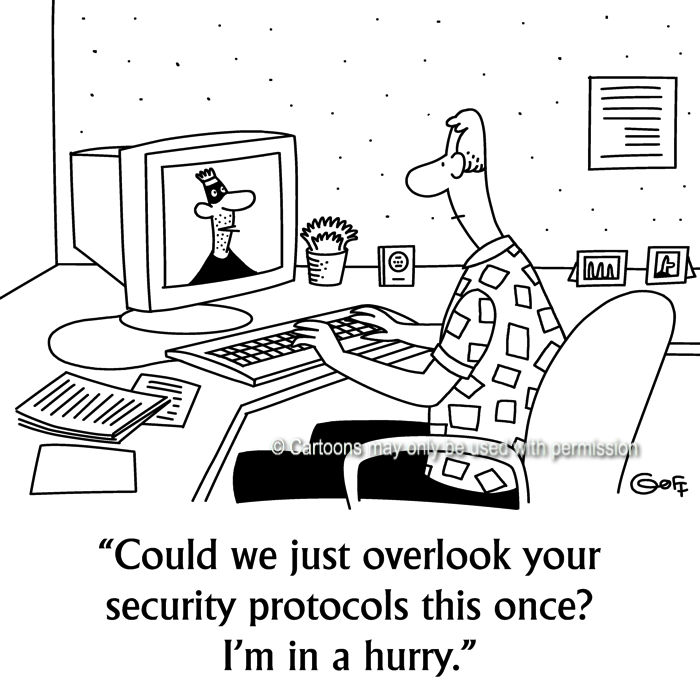 Cartoon about computer