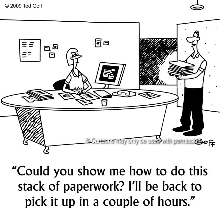 Cartoon about office