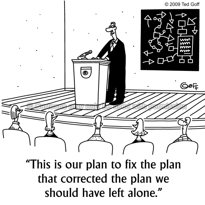 Cartoon about management