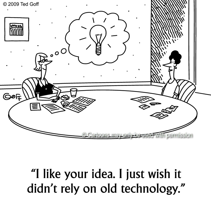 Cartoon about computer