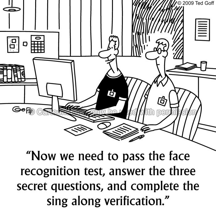 Cartoon about computer