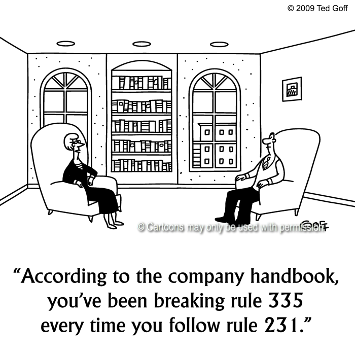 Cartoon about management