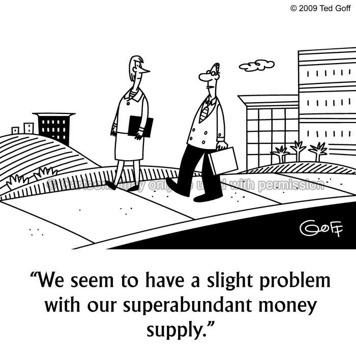 Cartoon about financial