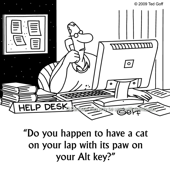 Cartoon about computer