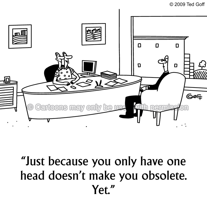 Cartoon about computer