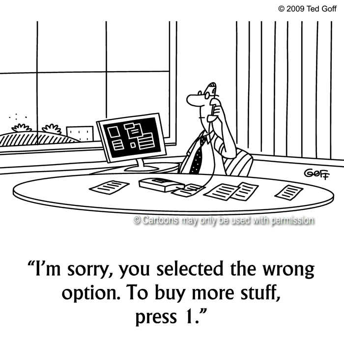 Cartoon about telephone