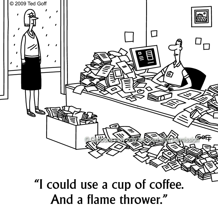 Cartoon about office