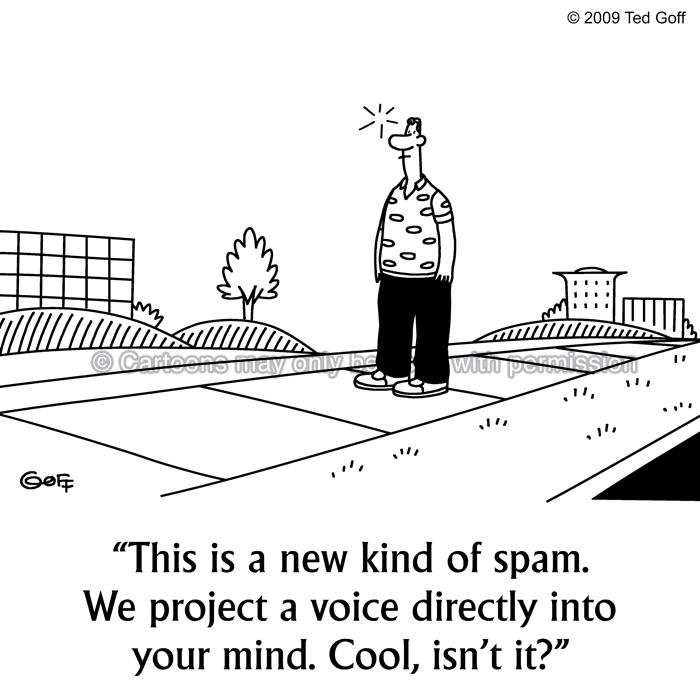 Cartoon about computer