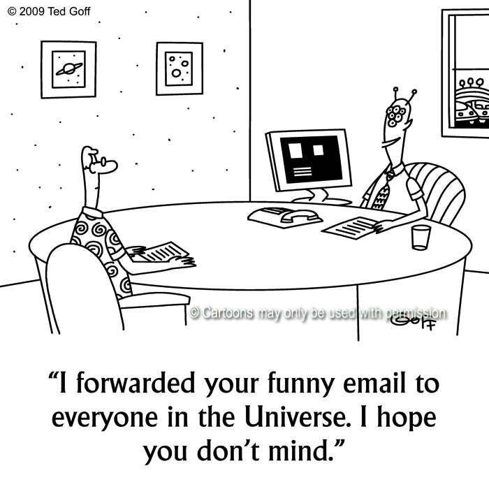 Cartoon about computer