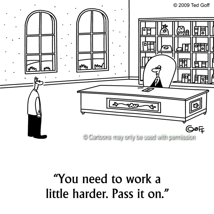 Cartoon about management